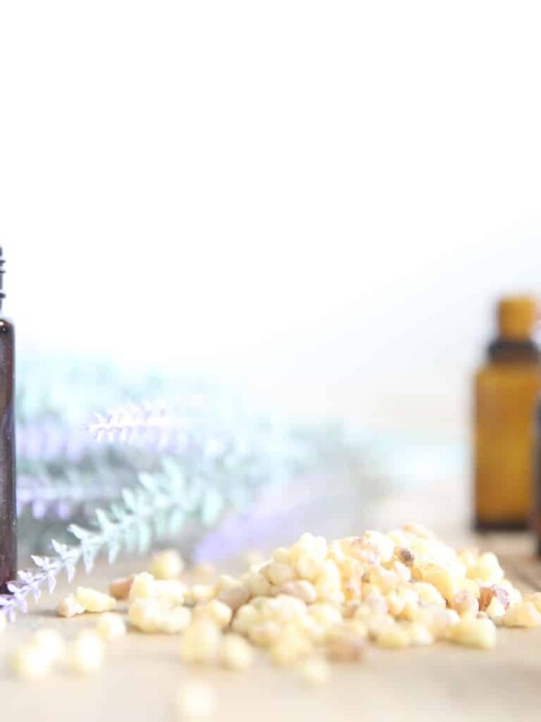 Essential oil roller bottle for teething.