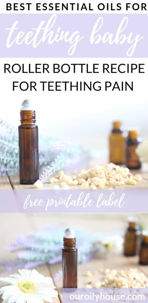 essential oils for teething pain pin