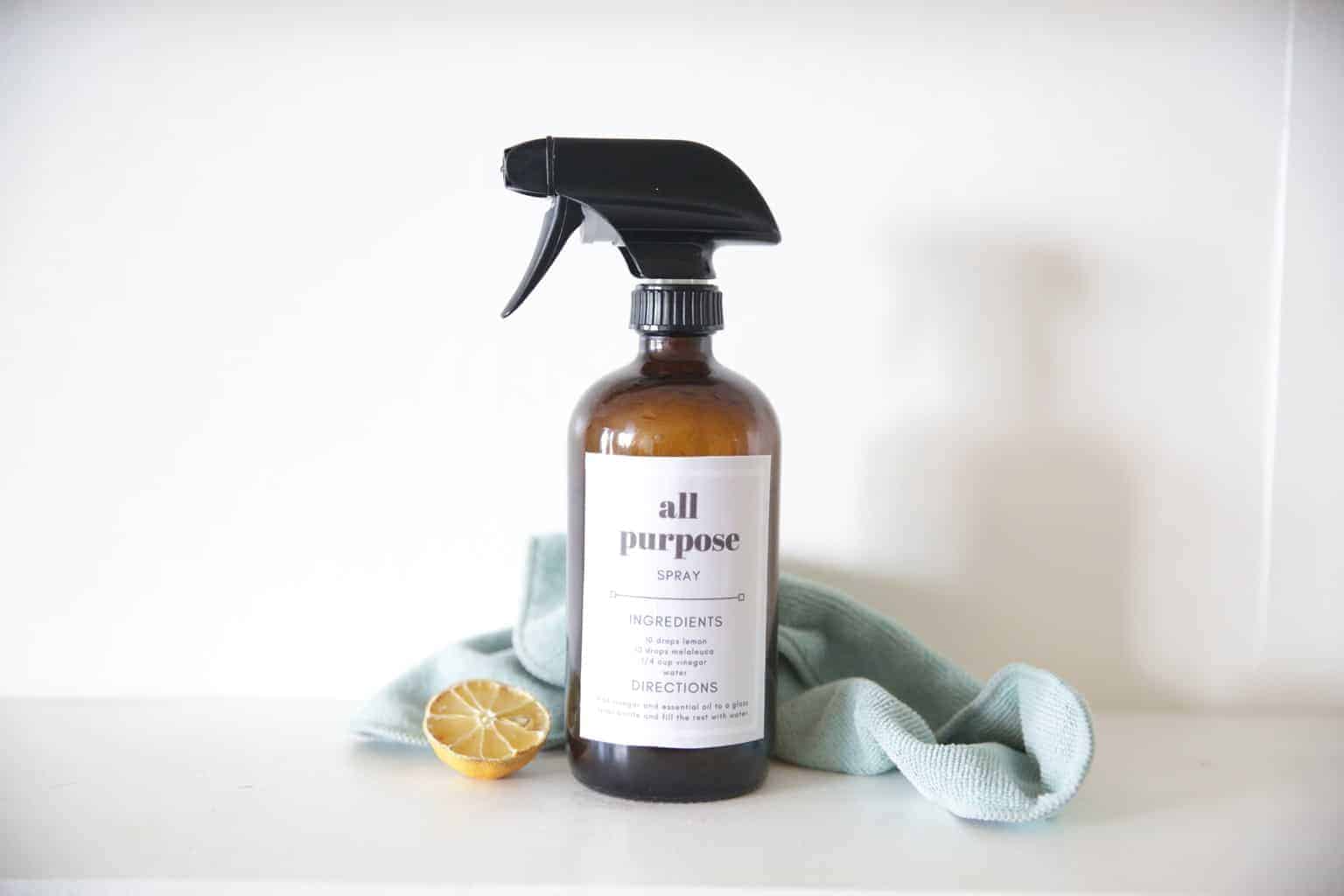 homemade all purpose cleaner spray bottle