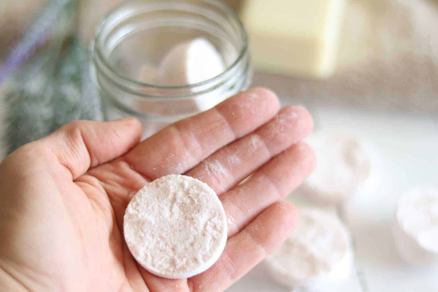 Healthy homemade shower melts.