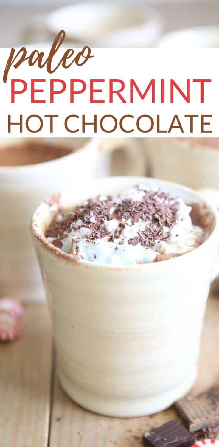 paleo peppermint hot chocolate pin