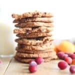 Paleo orange cranberry cookie stack.