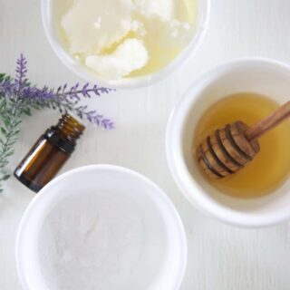 Learn how to make an all natural face wash for sensitive skin using coconut oil, honey, and lavender essential oil.