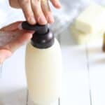 DIY shampoo with castile soap, water, and essential oils.