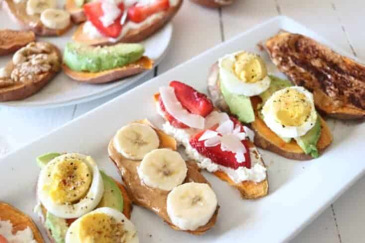 Learn how to make sweet potato toast with several topping ideas.