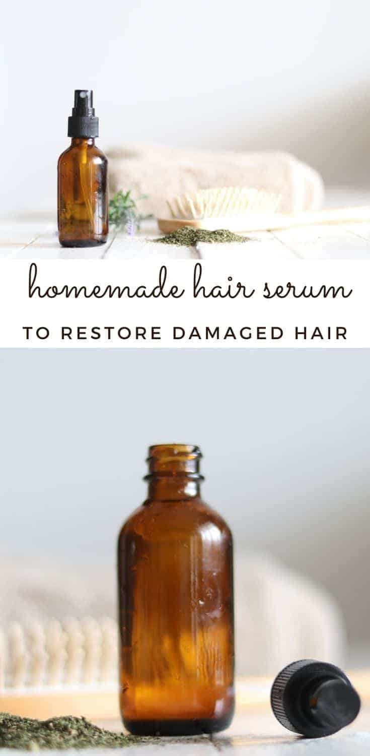 How to make hair online serum at home