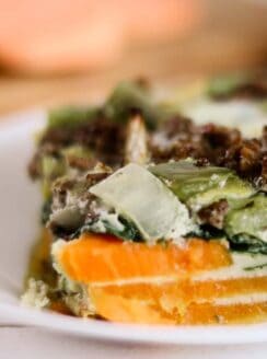 healthy sweet potato breakfast casserole.