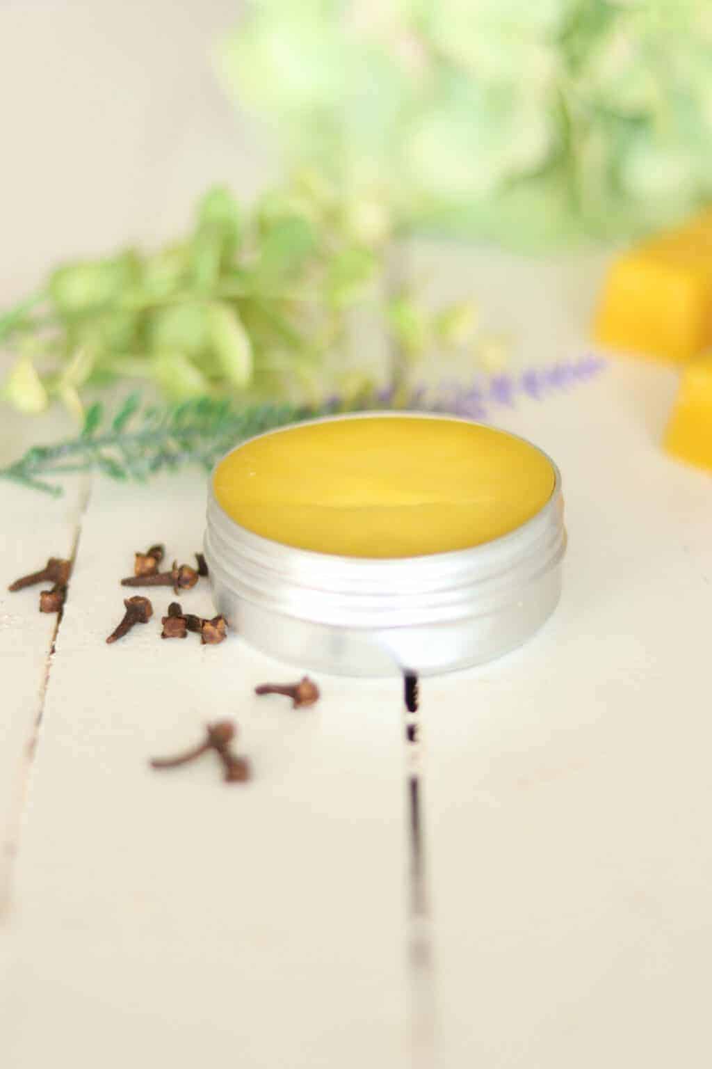 solid perfume on white shiplap