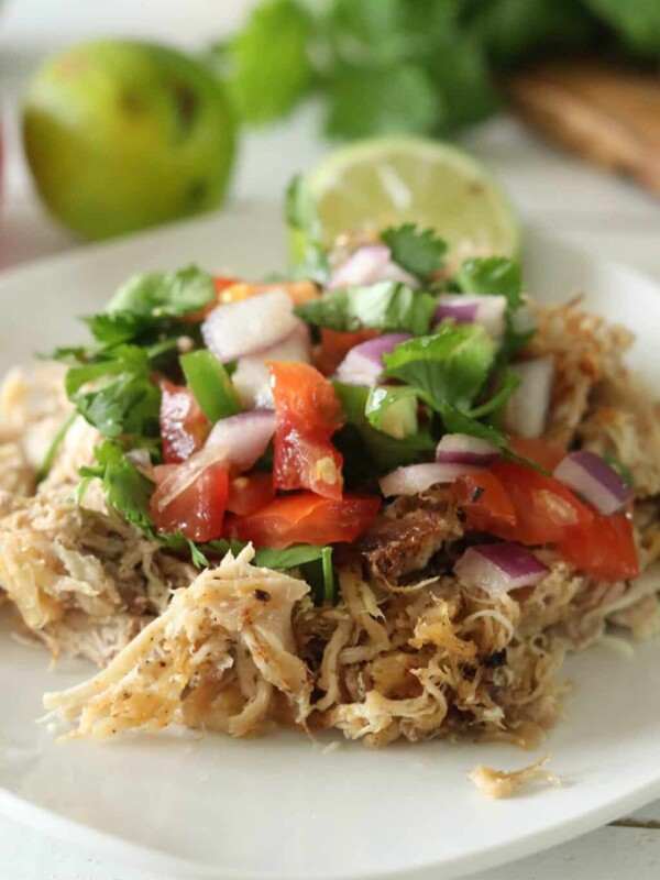 Mexican chicken with pico de Gallo.