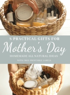 homemade mothers day gift basket free printable