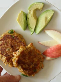 kid lunch on plate.