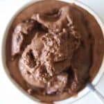 bowl of chocolate ice cream