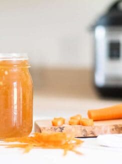 bone broth in mason jar