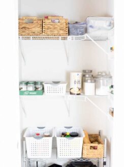 An organized pantry.