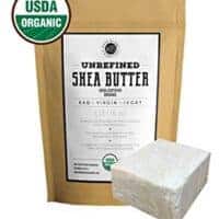 Raw Shea Butter for Face, Hair and Dry Skin (1 LB) by Kate Blanc. USDA Certified Organic, Unrefined, Fair Trade. Great for Stretch Marks, Beard, Soap Making, Body Butter, Lip Balm, Lotion, Conditioner