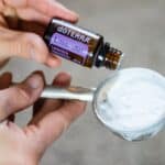Adding lavender to homemade carpet stain remover.