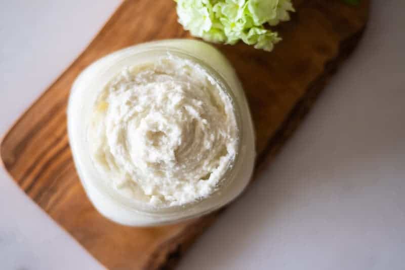 homemade lotion in mason jar