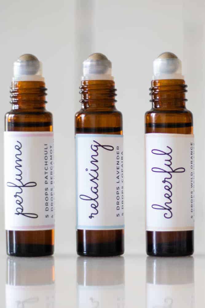 diy mothers day essential oil roller bottles with labels