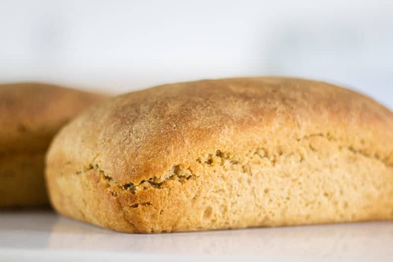 whole loaf of sourdough bread with einkorn flour