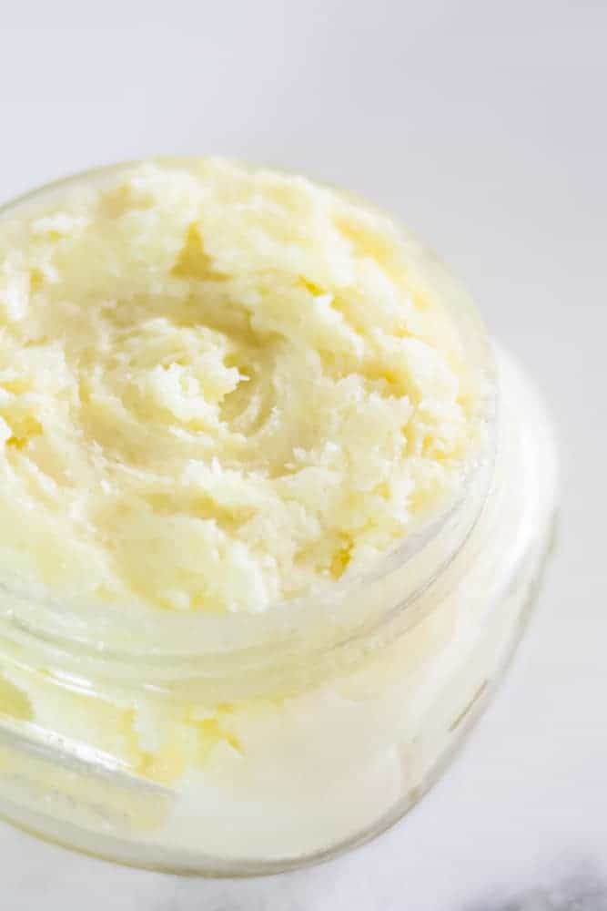 whipped magnesium lotion in mason jar