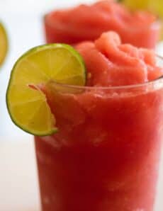 Healthy watermelon slushie