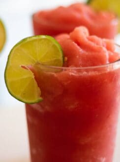 Healthy watermelon slushie