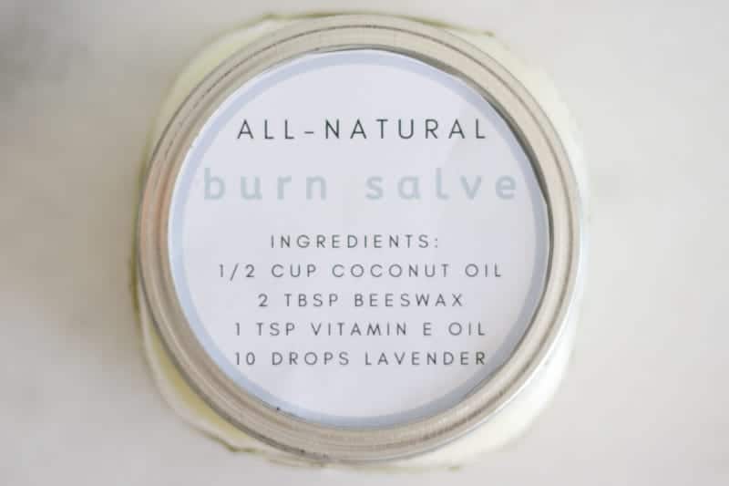 all natural burn salve