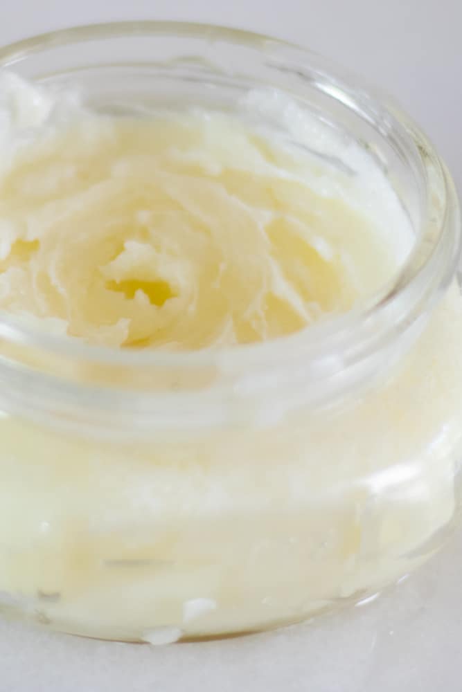 burn cream in small glass container