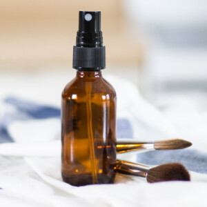 DIY hair toner spray with an applicator.