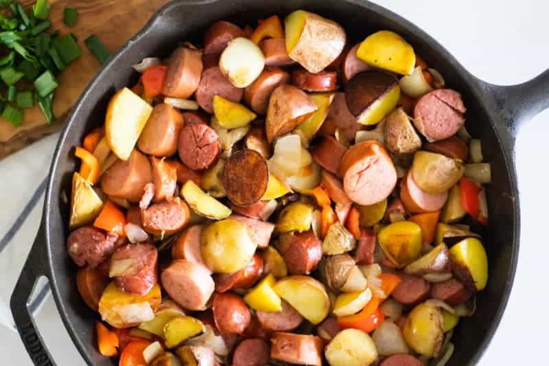 Easy Sausage and Potato Skillet - Our Oily House