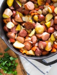 sausage and potato skillet.