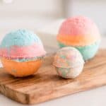 rainbow bath bombs.