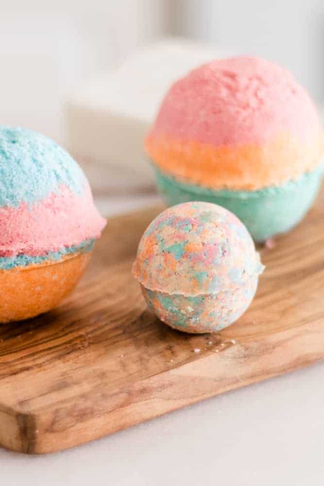 Bath Bomb Recipe for Kids  Rainbow Colors - Homemade Chemical