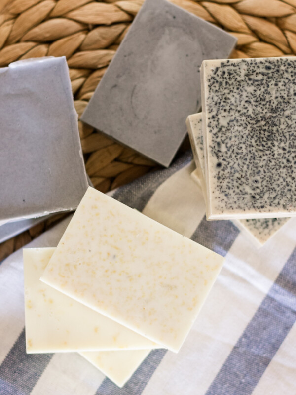 homemade goat milk soap bars