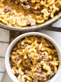 Homemade gluten-free hamburger helper.