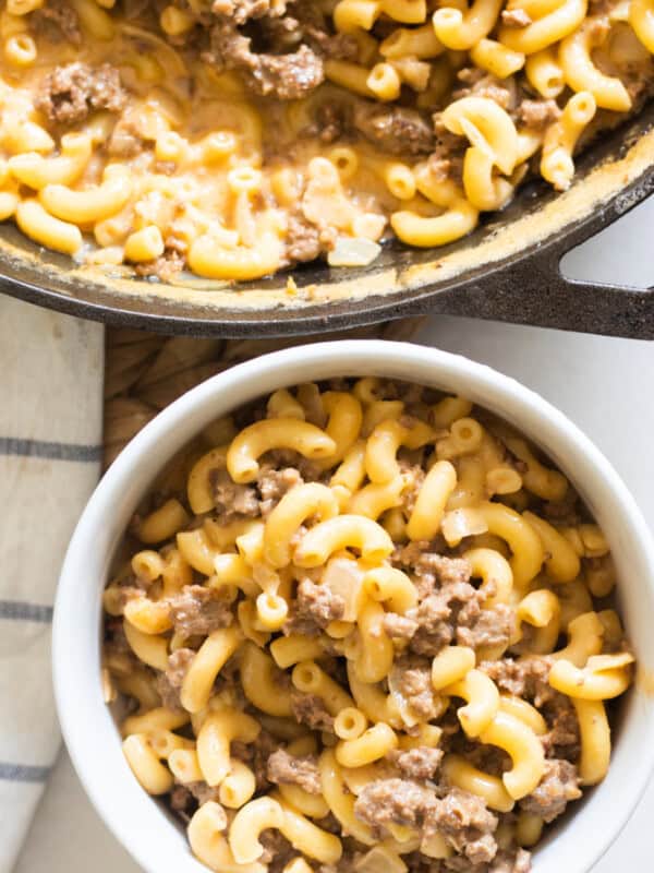 Homemade gluten-free hamburger helper.