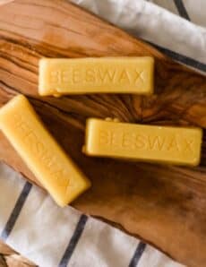 Beeswax bars.