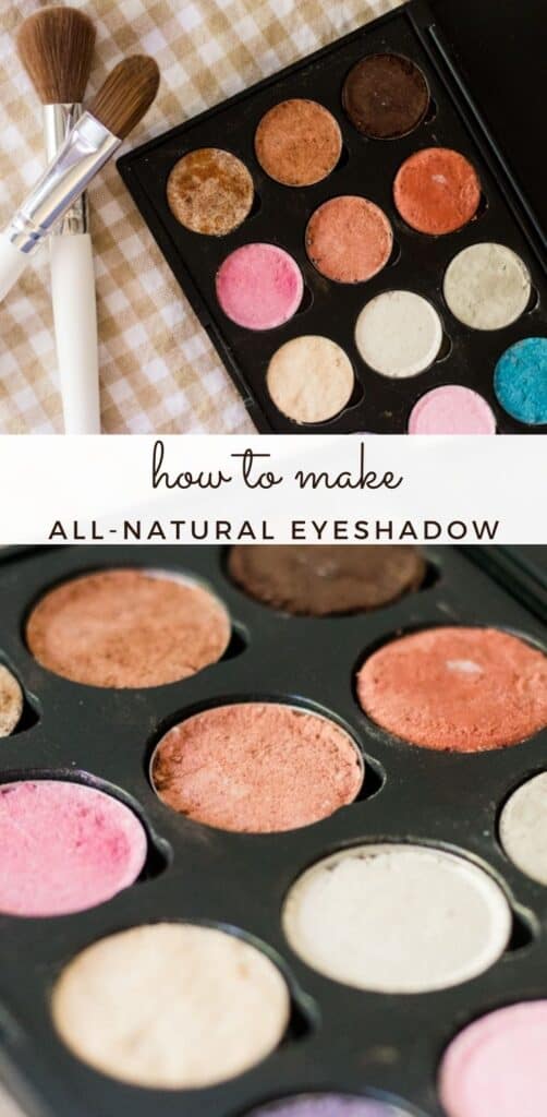 homemade eyeshadow pallette