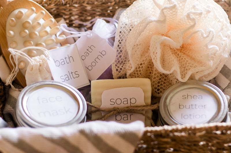 Bridal Shower Gift Spa Gift Basket Self Care Gift Basket Spa Gift