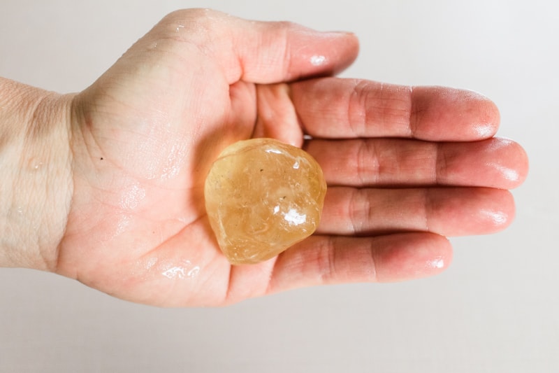 Small ball of homemade sugar wax.