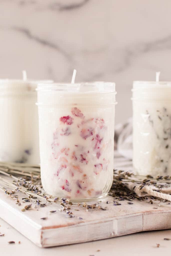 Dried Flowers Candles