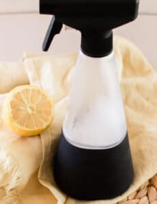 A homemade wasp spray in a spray bottle.