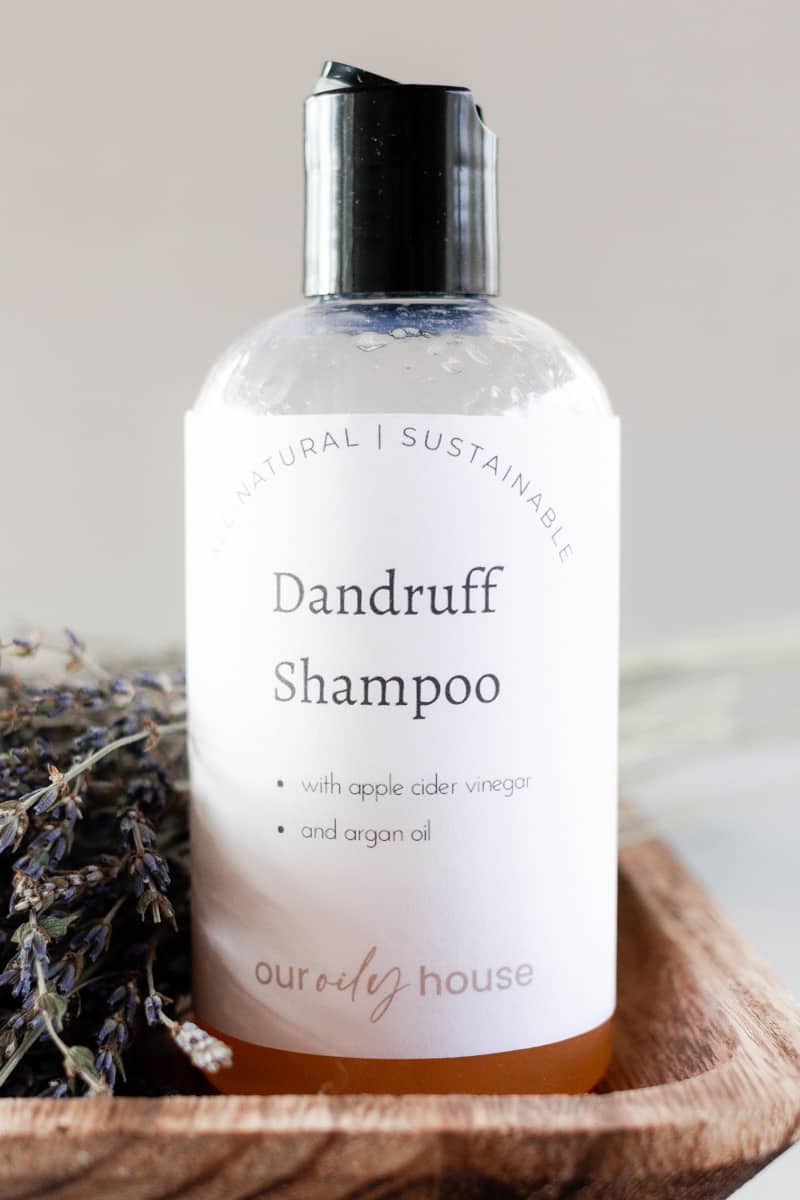 A bottle of dandruff shampoo.