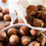 Dried soap nuts to be used in skincare and haircare products.