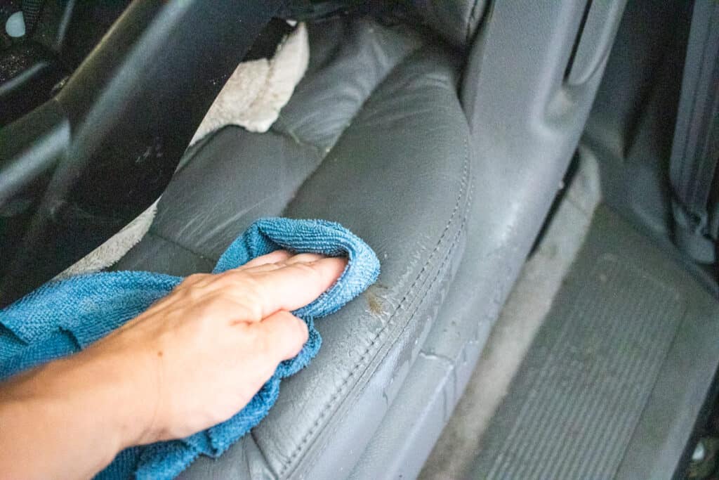 How to Clean Car Seats - Our Oily House