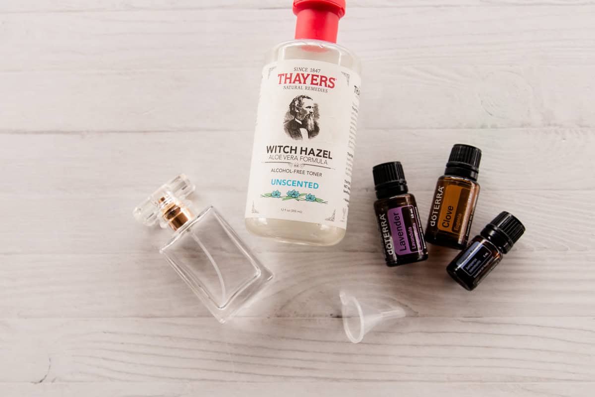 Homemade natural perfume ingredients.
