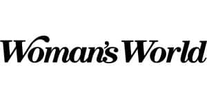 logo for womans world featured in.