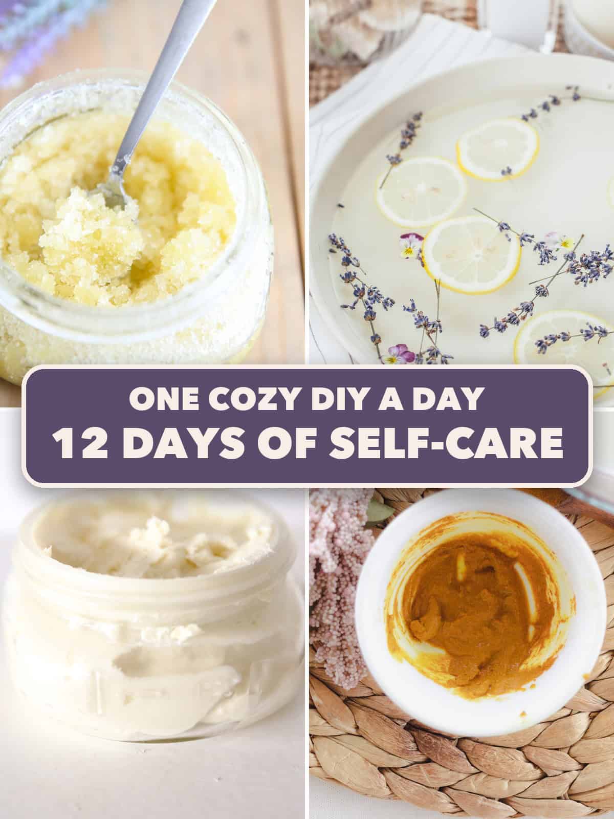 12 days of self care photo collage. 